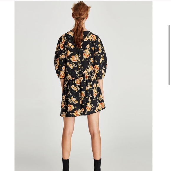 Zara Floral Jumpsuit Dress - Picture 7 of 7